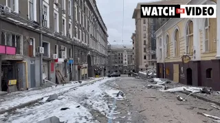 Damage in Kharkiv amid ongoing Russian attacks in Ukraine