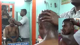 SUPER INTENSE  HEAVY OIL HEAD MASSAGE with NECK CRACKING- Nice Feel and Relaxing,