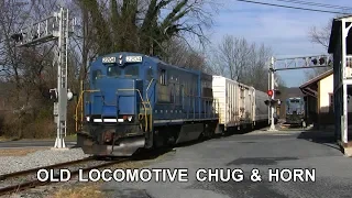 Great Sounding Chug & Horn on this Old Locomotive! Shortline Railroad + Industry Switching