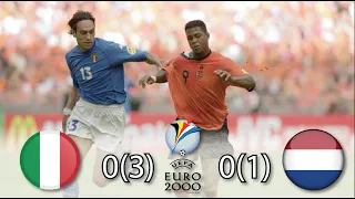Arte de la defensa Euro 2000 Italy vs Netherlands todos los goles y resume #ItalyvsNetherlands2000