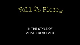 Velvet Revolver - Fall To Pieces - Karaoke - With Backing Vocals