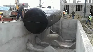 How petrol and diesel tanks are installed in famous petrol stations (1/3)