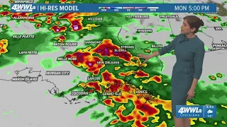 Severe Weather update: Heavy rain, strong winds threaten southeast Louisiana on Monday