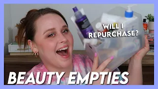 BEAUTY EMPTIES | Haircare, Skincare, Makeup | Would I repurchase products I've used up?