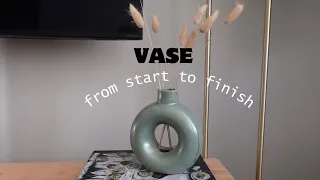 Donut vase on a pottery wheel, from start to finish