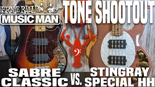 Music Man Sabre Classic vs. Stingray Special HH BFR - Classic v Modern - LowEndLobster Tone Shootout