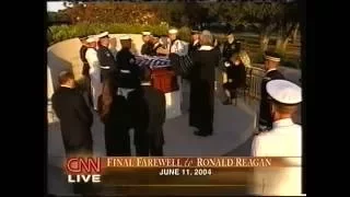 Private funeral of Ronald Reagan CNN live coverage 6-11-2004