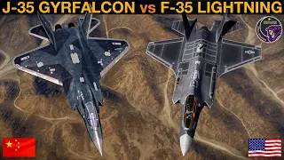 J-35 Gyrfalcon vs F-35A Lightning II: 5th Gen BVR Battle & Dogfight | DCS