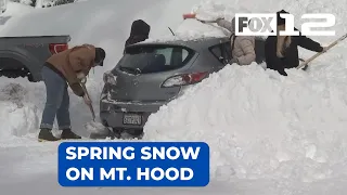 First Alert Weather Day: Spring storm dumps more than foot of snow on Mt. Hood
