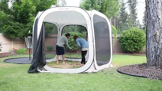 EAST OAK Screen House Tent Pop-Up Review | Portable Screen Room Canopy Instant Screen Tent 12 x 12ft