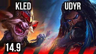 KLED vs UDYR (TOP) | 7/1/6, Godlike | KR Master | 14.9