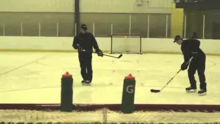 Sidney Crosby / Nathan MacKinnon Trick Shot