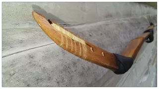 Delivering a handmade Bamboo Horse Bow to a customer/new primitive hunter