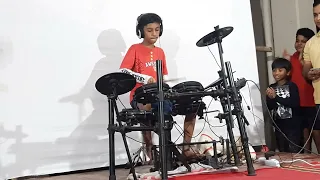 Deva Shree Ganesh - Drum Cover [Live Performance by Darsh]