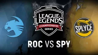 ROC vs. SPY - Week 7 Day 2 | EU LCS Spring Split |  Team Roccat vs. Splyce (2018)