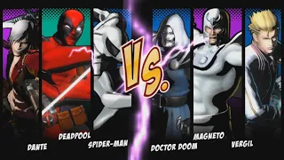 UMVC3 - SETS #4! (SPIDER-MAN/DANTE/DEADPOOL/MAGNETO/DOCTOR DOOM/VERGIL)
