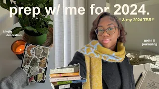 PREP WITH ME FOR A NEW YEAR ⭐️  my anticipated reads for 2024, realistic goals & productive habits