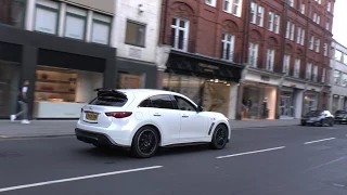 SUPER RARE Infiniti FX Vettel Edition in London -  Nice Sound!!