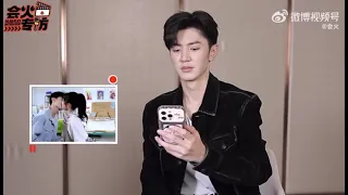 chen zheyuan react  all of his kissing scene 😗 hidden love chenzheyuan interview