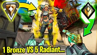 Valorant: 1 Raid Boss Bronze VS 5 Radiant Players! - Who Wins?