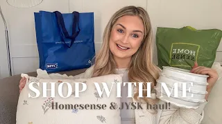 SHOP WITH ME! HOMESENSE & JYSK HOME DECOR HAUL ~ weekend vlog