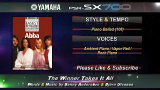 The Winner Takes It All - Easiest Keyboard Collection ABBA (1999) - PSR-SX700