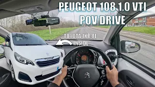 Peugeot 108 1.0 Vti POV Drive in UK