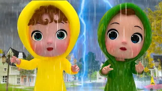 Rain Rain Go Away! - Kids Songs and Nursery Rhymes | Emma & David