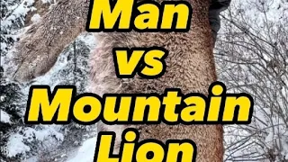 Man goes out for a run #nature #mountainlion #lion #story #real #shorts