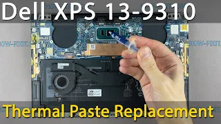 Dell XPS 13 9310 Disassembly, fan cleaning and thermal paste replacement