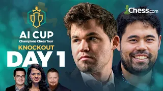 Hikaru Seeks Revenge v. Magnus As MVL, Nepo, Alireza & Anish Also Star On Day 1 | AI Cup 2023