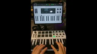 A-Ha - Take On Me (akai mpk mini + iPad GarageBand live loop cover)