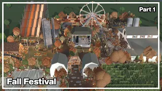 Nostalgic Fall Festival Speed Build Part 1 - Bloxburg