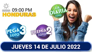 Sorteo 11 AM Resultado Loto Honduras, La Diaria, Pega 3, Premia 2, JUEVES 14 DE JULIO 2022