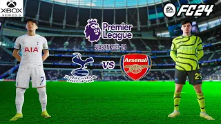 FC 24 - Tottenham vs Arsenal - Premier League 23/24 Full Match | Xbox Series S Gameplay 4K