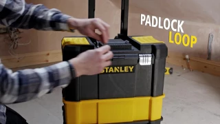 STANLEY® Essential™ rolling workshop with metal latches