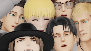 [ MMD AOT ] - Die Young - [ Levi x Hange x Eren x Armin x Erwin x Jean ]