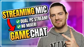 How To Talk In Game Chat With A Dual PC Streaming Set Up! 1 Mic, No Mixer Needed!