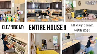 WHOLE HOUSE CLEANING MOTIVATION // ALL DAY CLEAN WITH ME // Jessica Tull cleaning