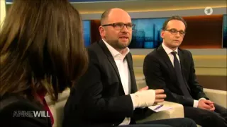 Richard Sulik belehrt Maas bei Anne Will (06.03.2016)