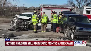 Mother, children still recovering months after crash