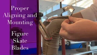 Mounting and Alining Figure Skate Blades,  Figure Skating Tutorial