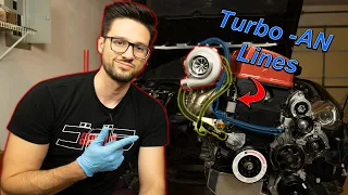 K24 Swap BRZ Part 7 - Making AN Lines for Turbo Oil and Coolant