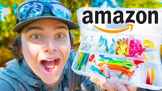 Fishing With World's Cheapest Amazon Fishing Kit! (Is It Good?)