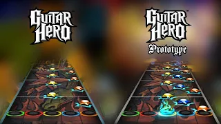 Guitar Hero 1 Prototype - "Fire it Up" Chart Comparison