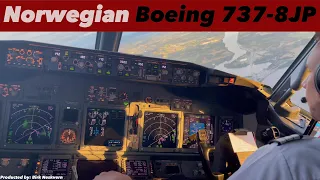 | Norwegian 737 Cockpit | Amsterdam - Oslo | Out Of One Of Europes Busiest Airports! | Flightdeck |