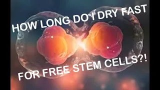 How Long do I Dry Fast for Free Stem Cells #stemcells #dryfasting #longegevity