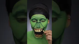 Slimer tutorial from thr original Ghostbusters 🛎️🍕🍗🥨 #slimer #cosplaymakeup #makeuptutorial