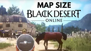 HOW BIG IS THE MAP in Black Desert Online? Walk Across the Map