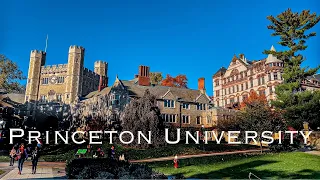 Princeton University Campus Tour | Fall Ambience and streets sounds 4K